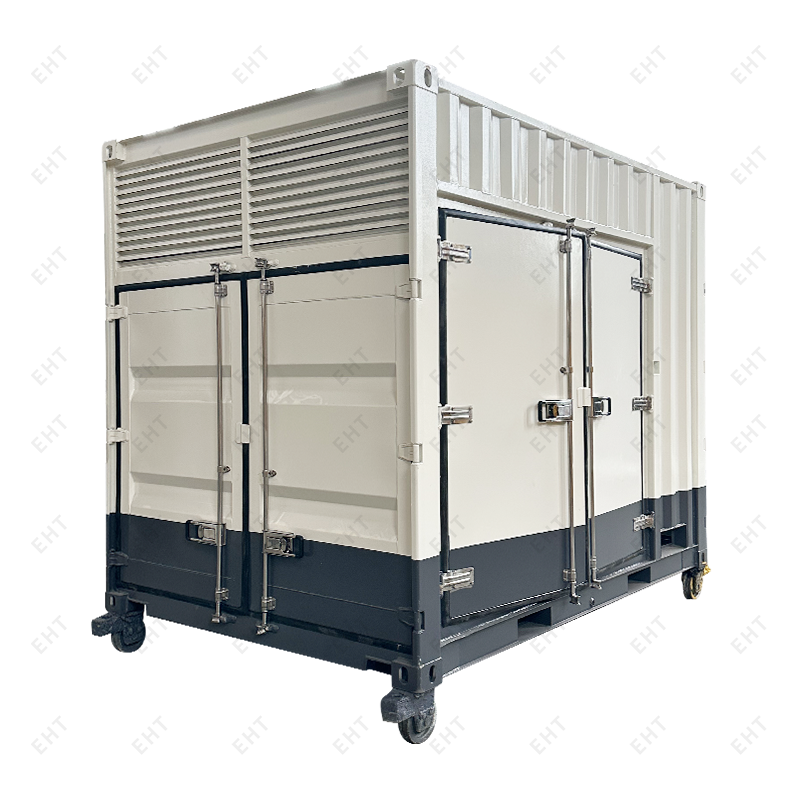 তেল-জল সংগ্রহের ব্যবস্থা সহ কাস্টম 12-ফুট এয়ার কম্প্রেসার ঘের